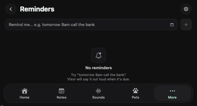Real NotchBuddy Reminders panel